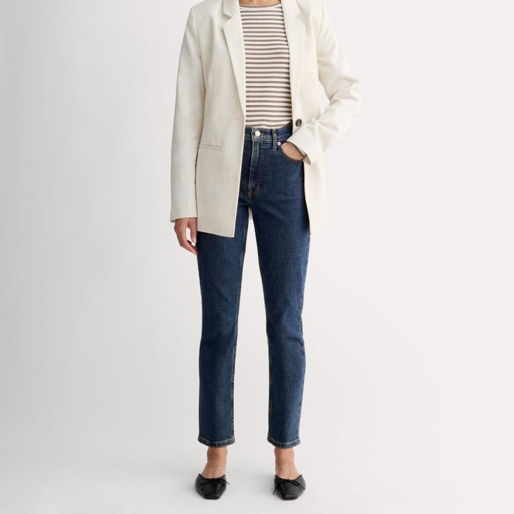 Everlane Women's Original Cheeky® Jean in Indigo Rinse, Size 30, Cotton/Denim